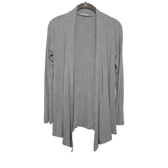 Prospect Waterfall Cardigan Small Lightweight Heather Grey Open Front 752 - Picture 1 of 8